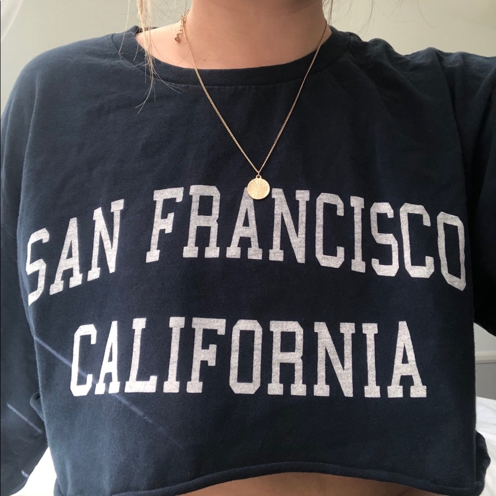 ☆BRANDY MELVILLE CROPPED SF LONG SLEEVE☆ - Picture 2 of 4